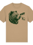 Funny Bear T-Shirt – BOOP! Brown Bear Line Art - Organic Heavy Shirt 215 g/m²