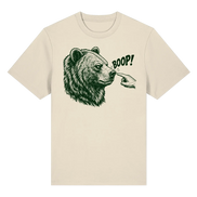 Funny Bear T-Shirt – BOOP! Brown Bear Line Art - Organic Heavy Shirt 215 g/m²
