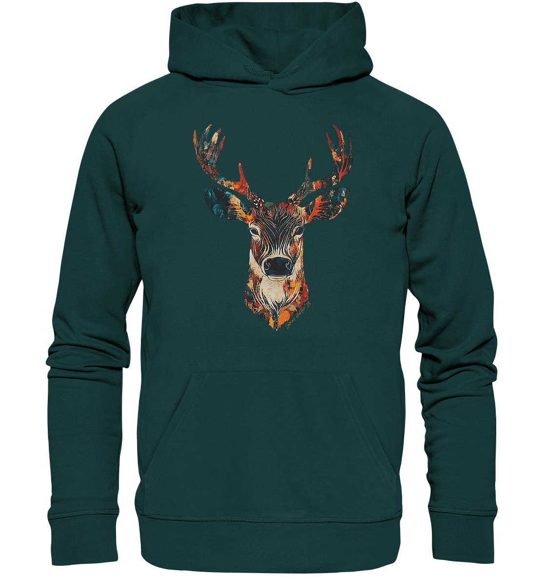 Big antlers, big attitude - Organic Hoodie