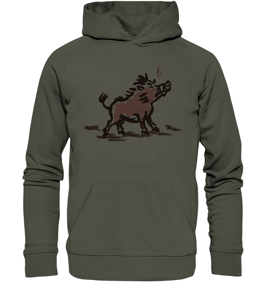 Wild Boar - Simple - Organic Hoodie