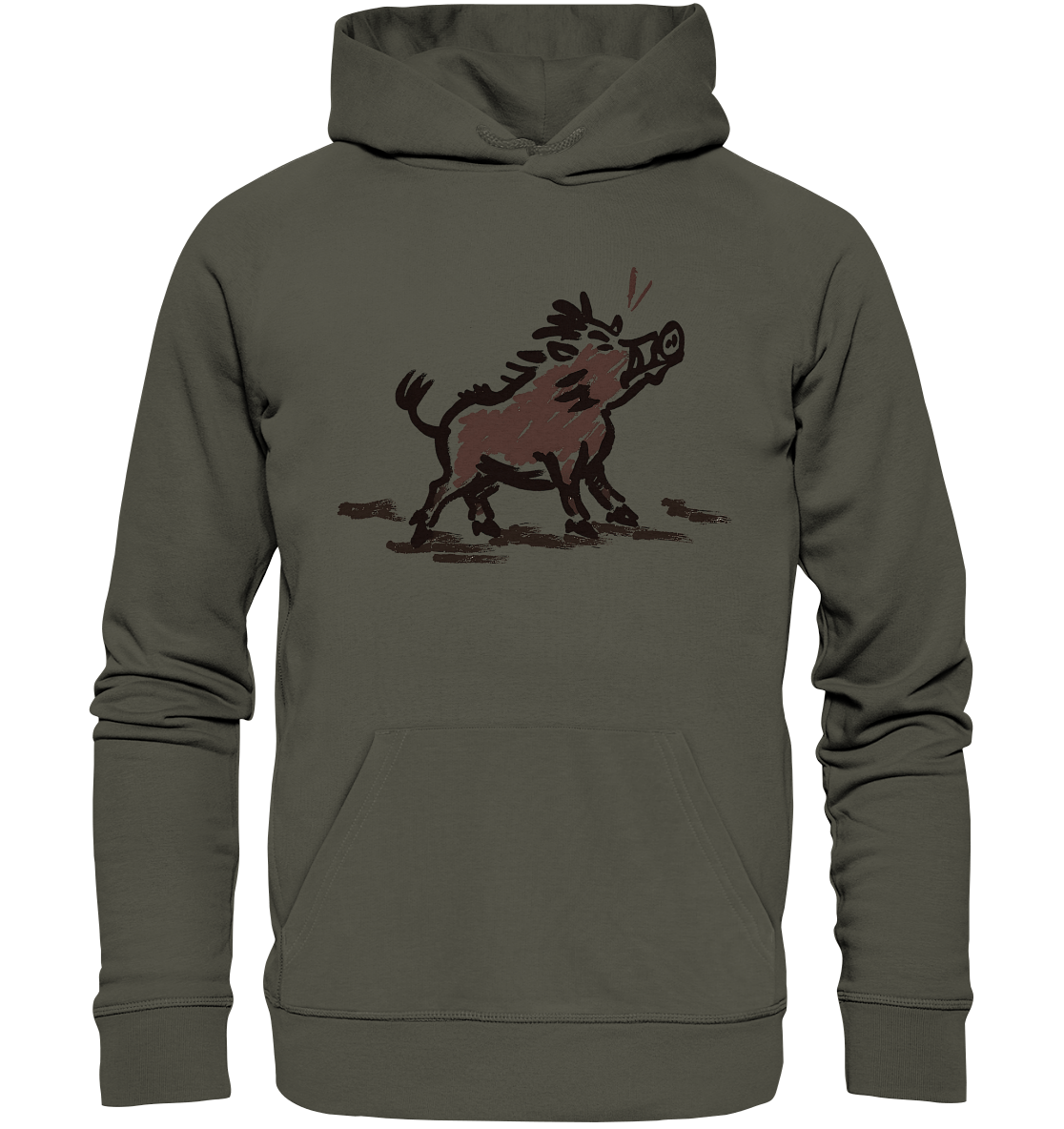 Wild Boar - Simple - Organic Hoodie