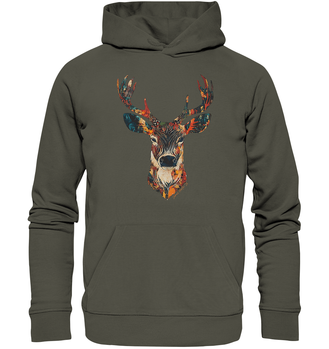 Big antlers, big attitude - Organic Hoodie