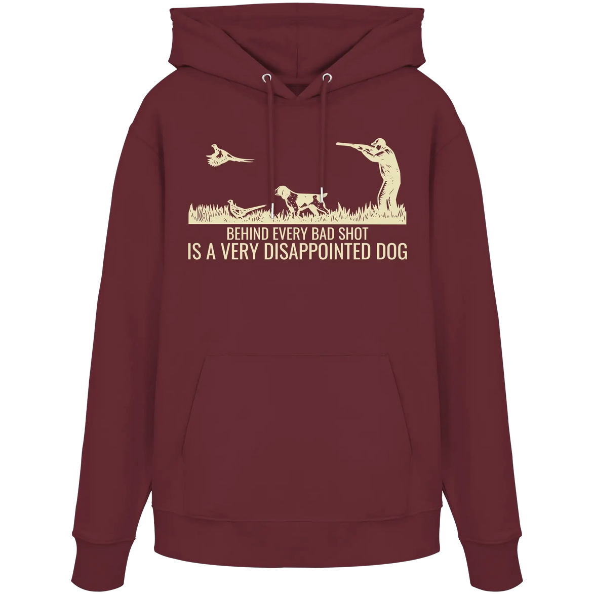 Münsterländer – Behind Every Bad Shot Is A Very Disappointed Dog Kopie - Organic Hoodie