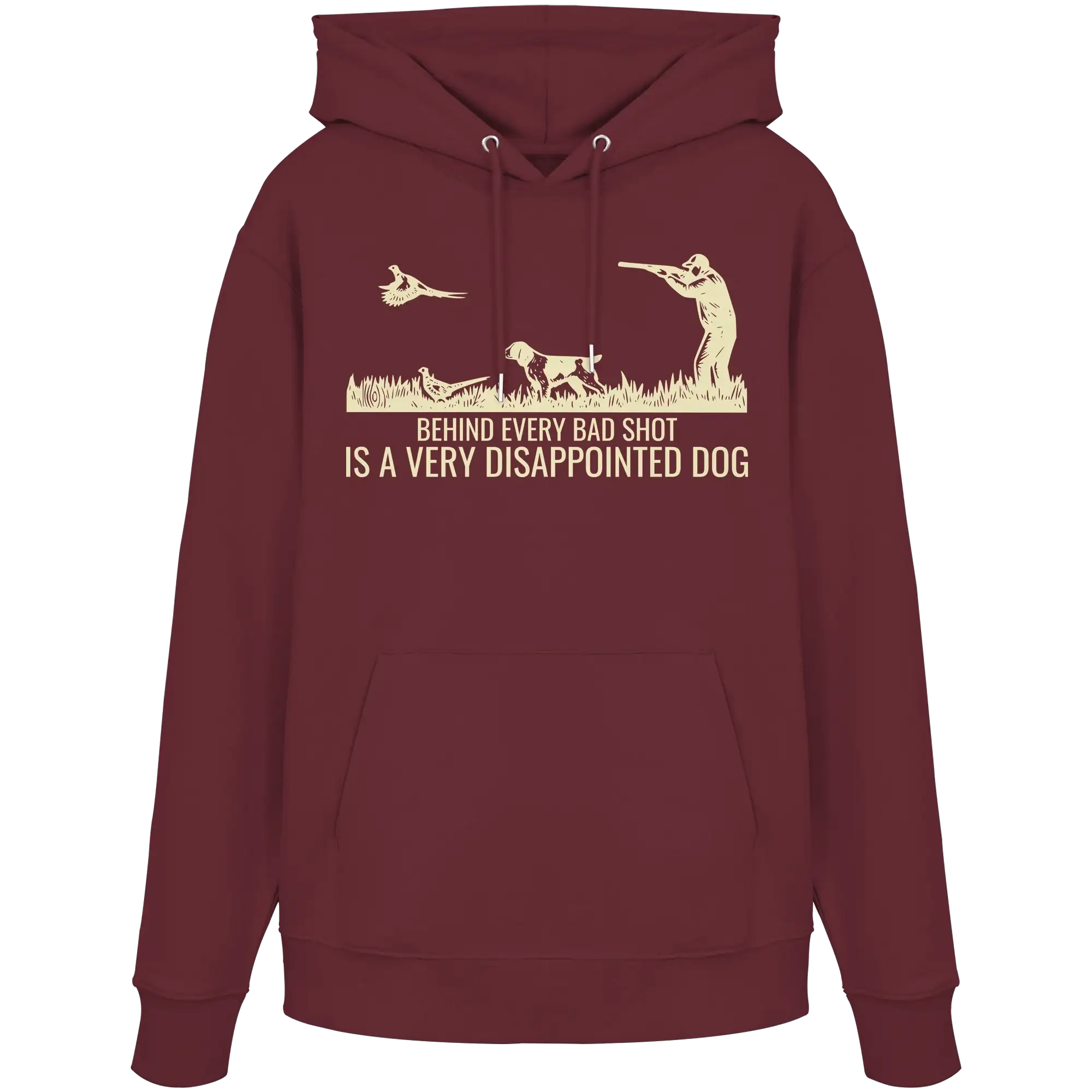 Münsterländer – Behind Every Bad Shot Is A Very Disappointed Dog Kopie - Organic Hoodie