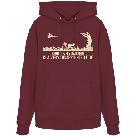 Münsterländer – Hinter jedem schlechten Schuss steckt ein sehr enttäuschter Hund Kopie - Bio-Hoodie