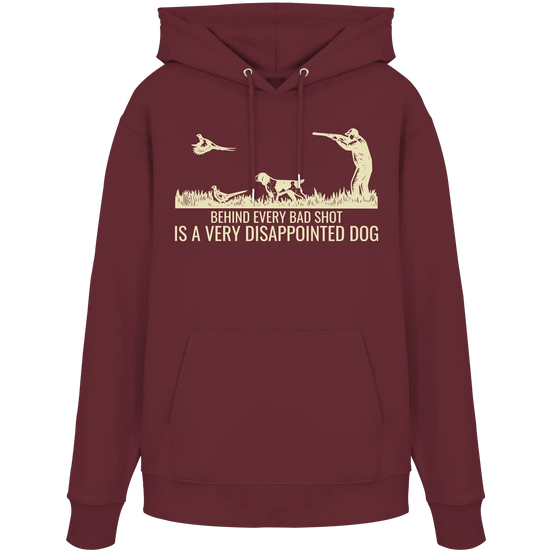 Münsterländer – Hinter jedem schlechten Schuss steckt ein sehr enttäuschter Hund Kopie - Bio-Hoodie