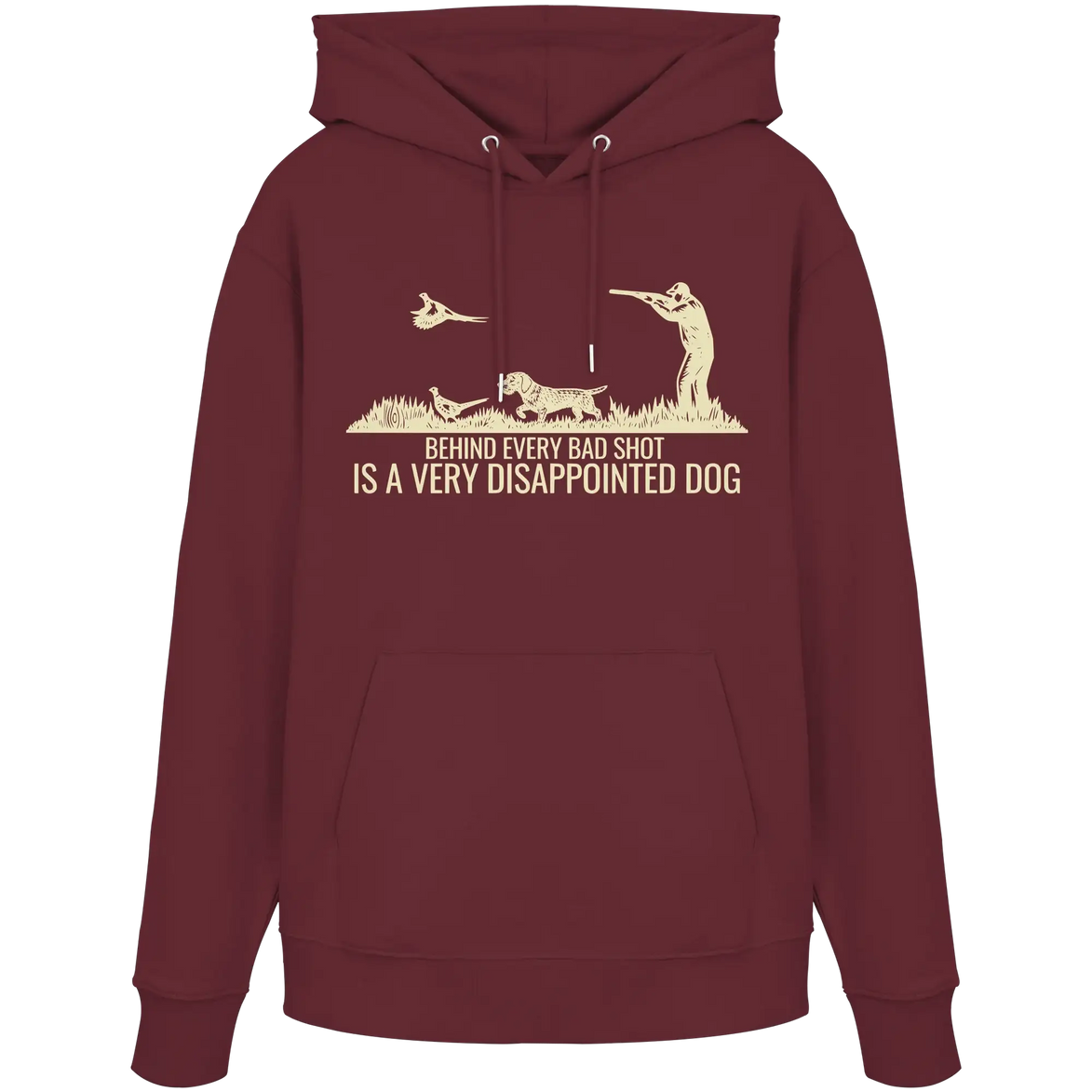 Wirehaired Dachshund – Behind Every Bad Shot Is A Very Disappointed Dog - Organic Hoodie