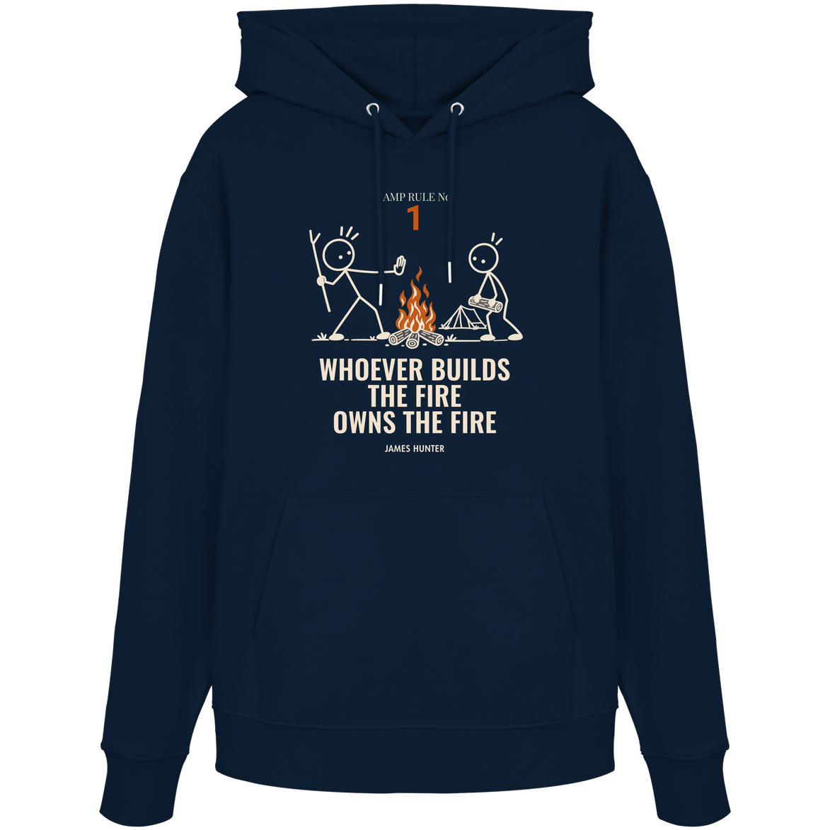 Rule 01 — Whoever Builds the Fire Owns the Fire - Organic Hoodie