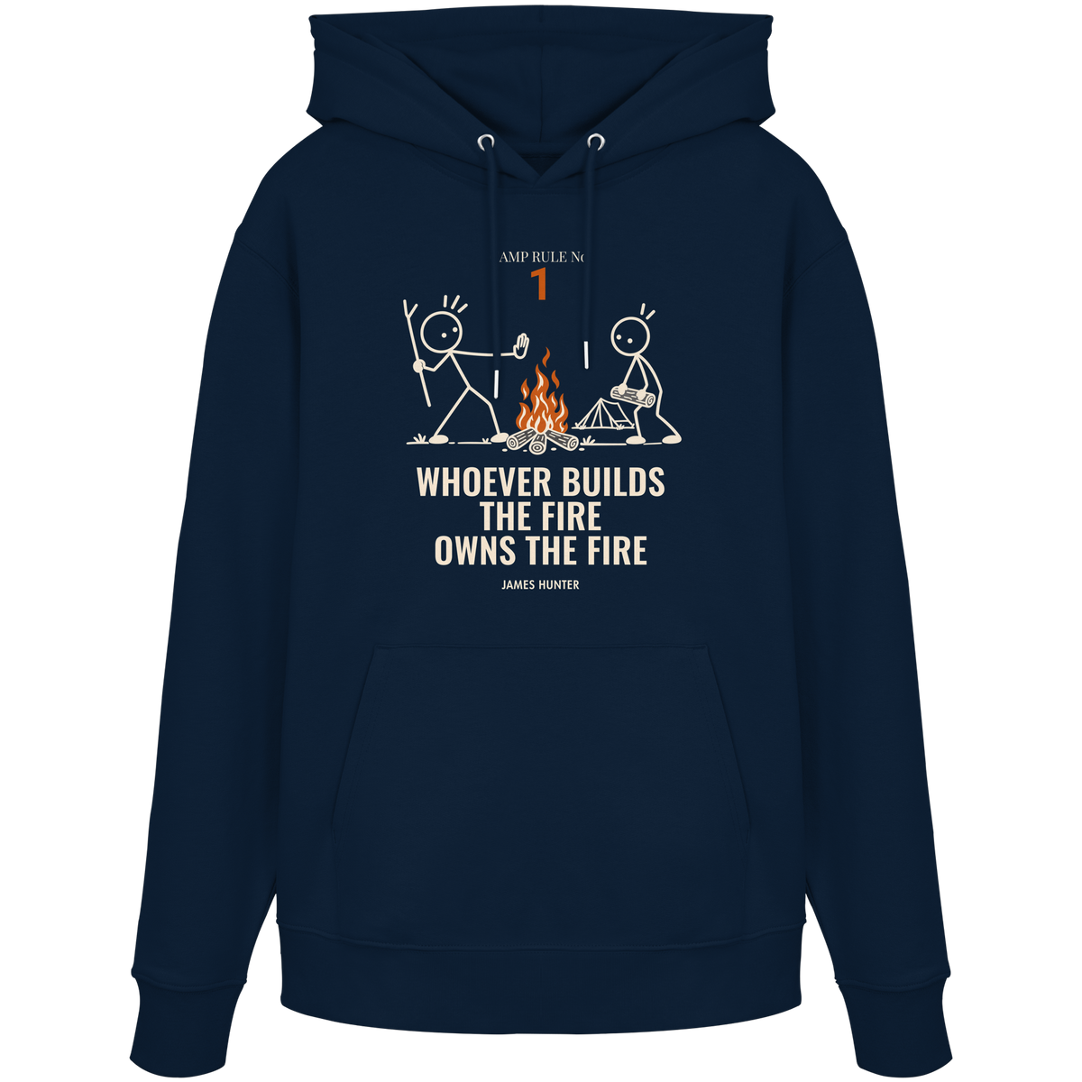 Rule 01 — Whoever Builds the Fire Owns the Fire - Organic Hoodie