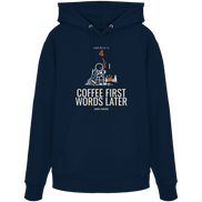 Rule 04 — Coffee First. Words Later. - Organic Hoodie
