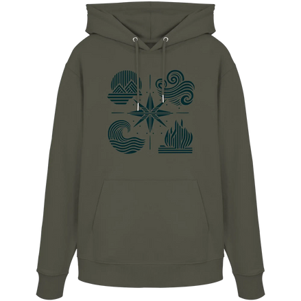 Die vier Elemente – Natur im Gleichgewicht 2.0 – Bio-Kapuzenpullover