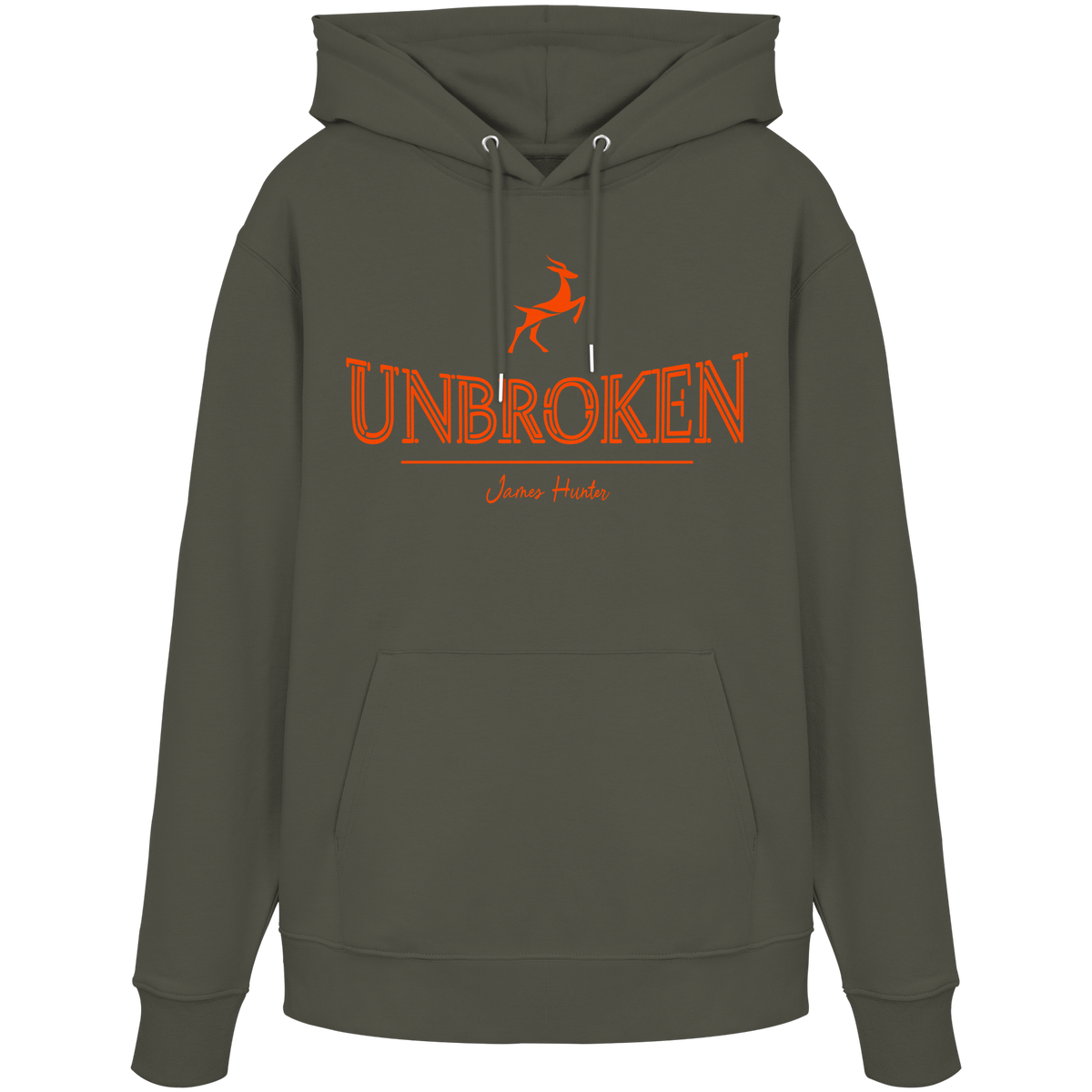 Unbroken — Leaping Deer Organic Hoodie