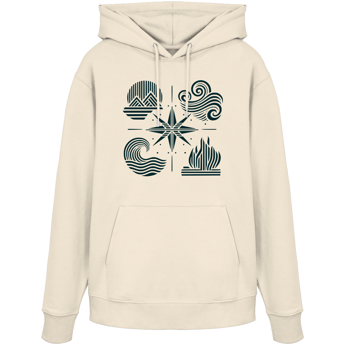 The Four Elements – Nature in Balance 2.0 Kopie - Organic Hoodie