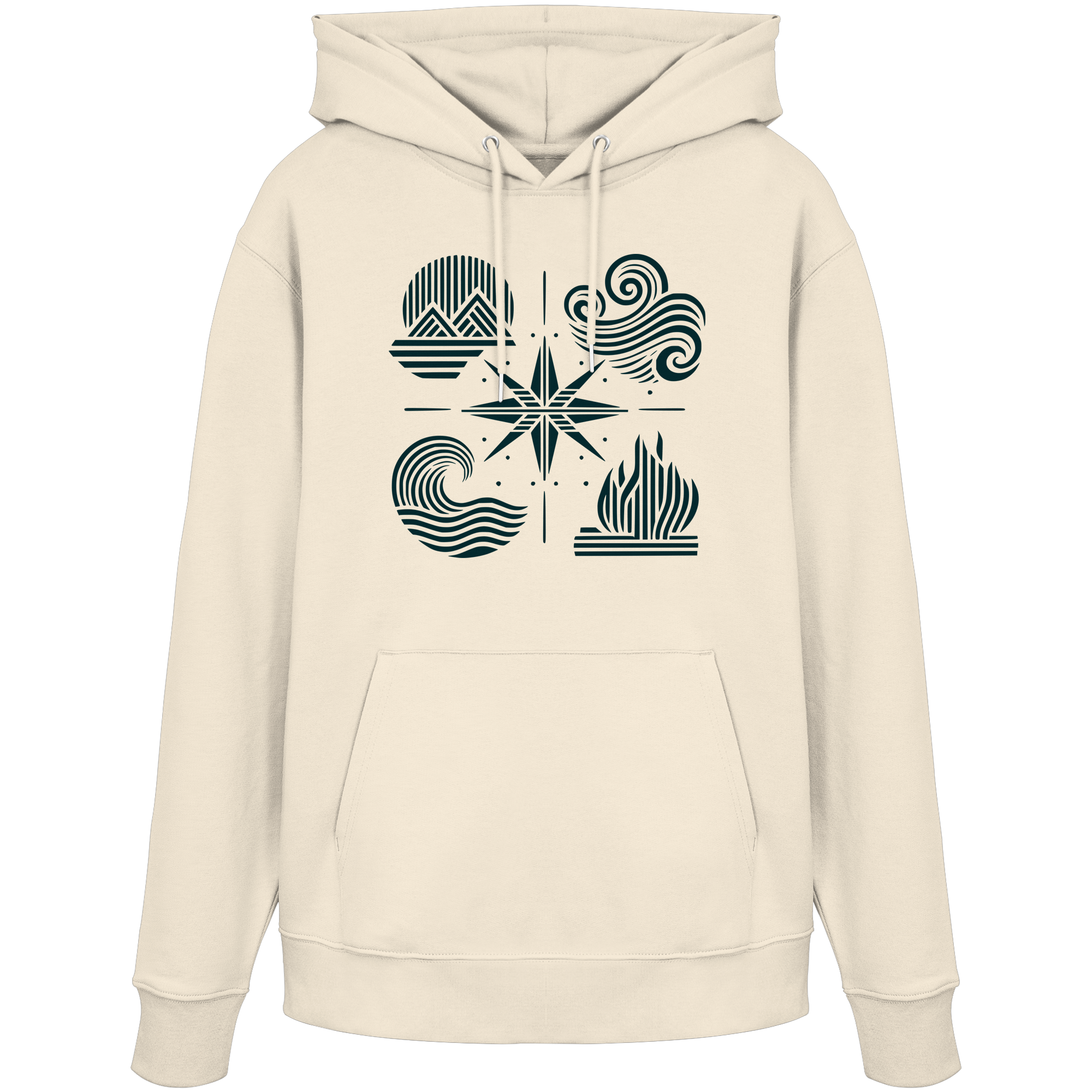 The Four Elements – Nature in Balance 2.0 Kopie - Organic Hoodie