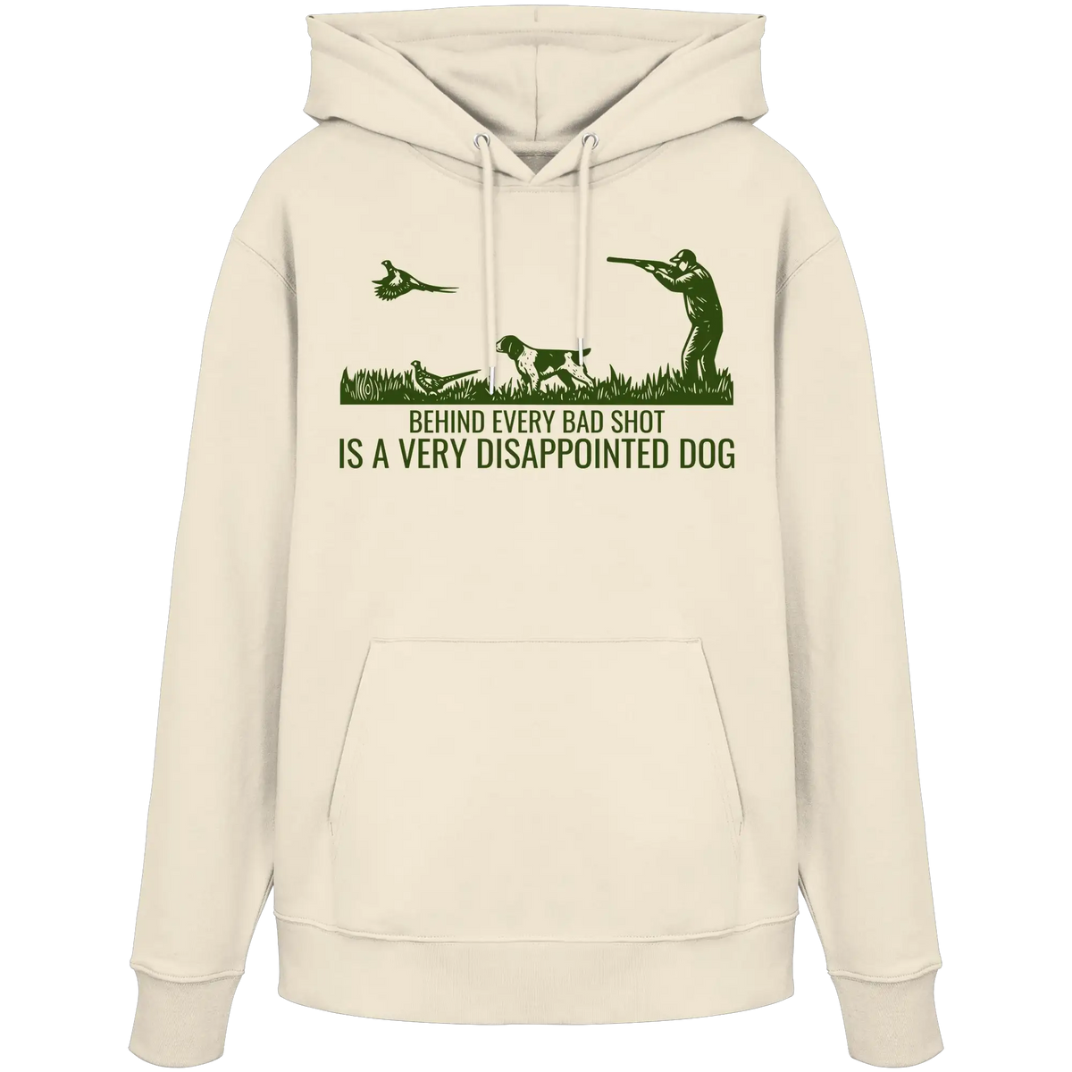 Münsterländer – Behind Every Bad Shot Is A Very Disappointed Dog Kopie - Organic Hoodie