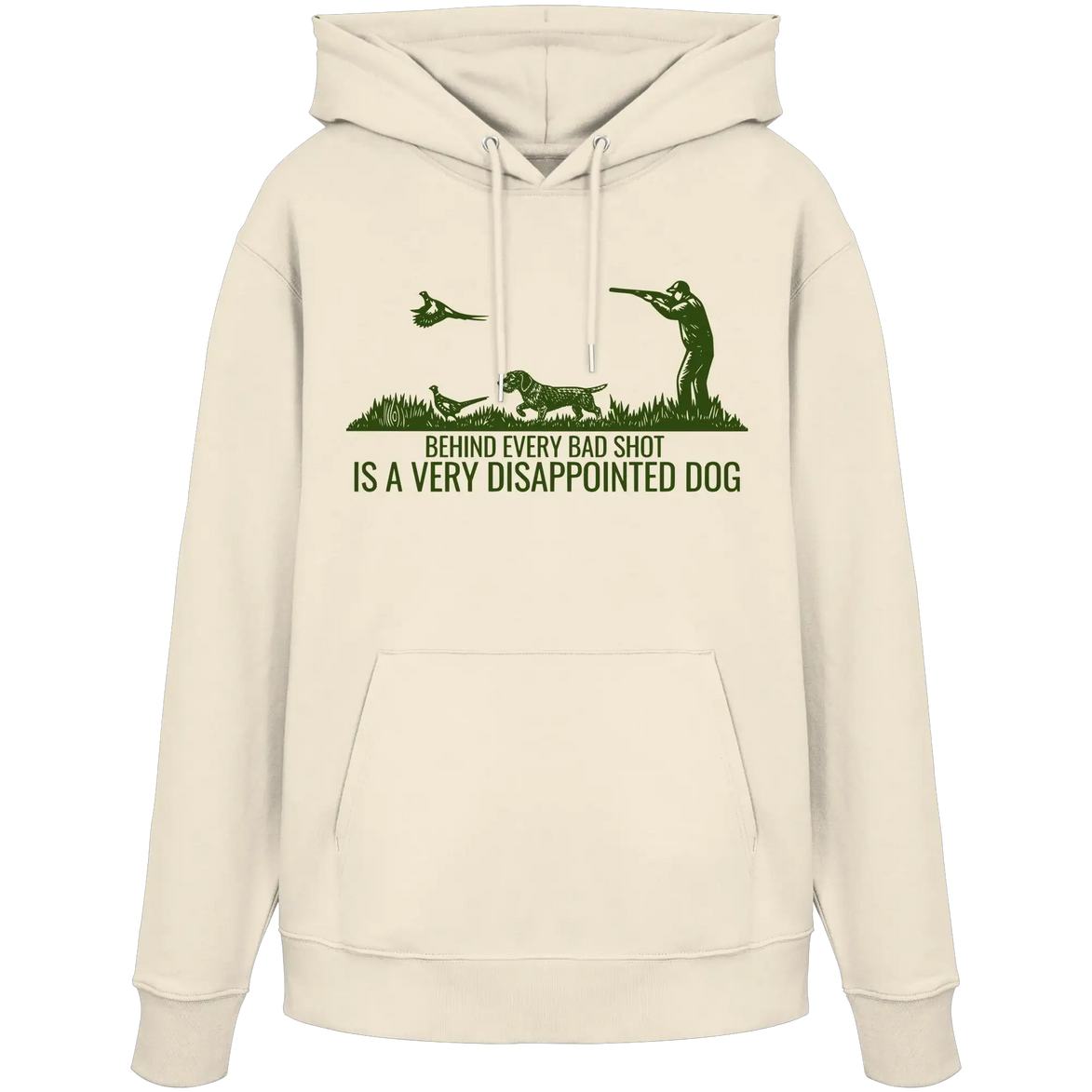 Wirehaired Dachshund – Behind Every Bad Shot Is A Very Disappointed Dog - Organic Hoodie