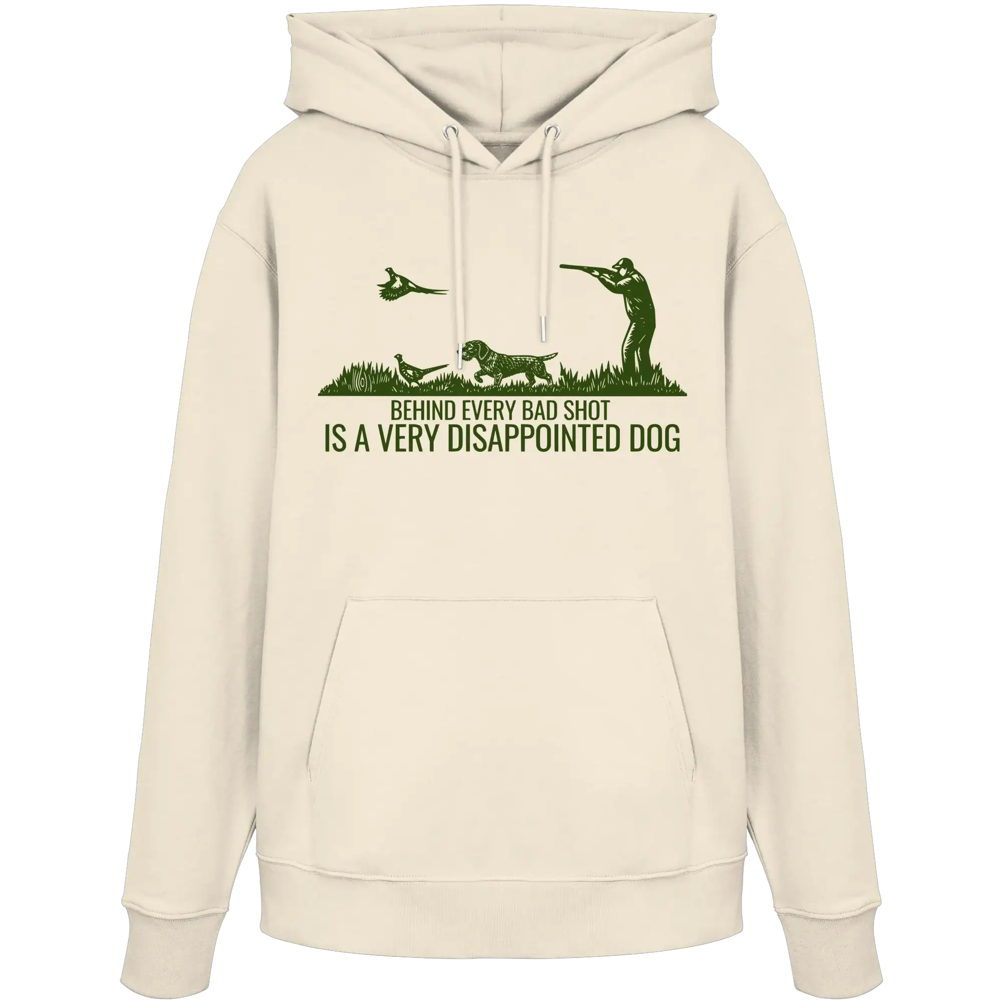 Wirehaired Dachshund – Behind Every Bad Shot Is A Very Disappointed Dog - Organic Hoodie