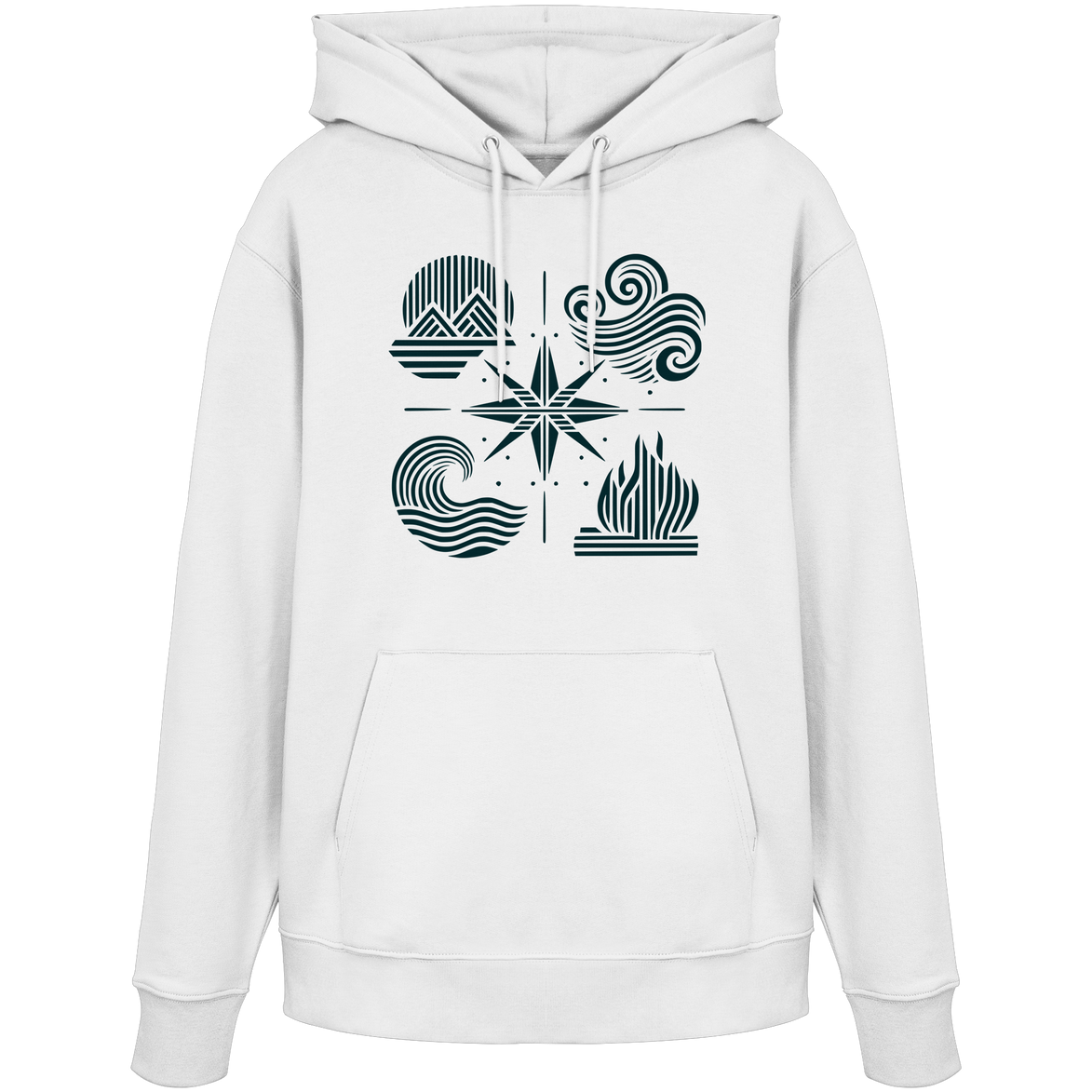 The Four Elements – Nature in Balance 2.0 Kopie - Organic Hoodie