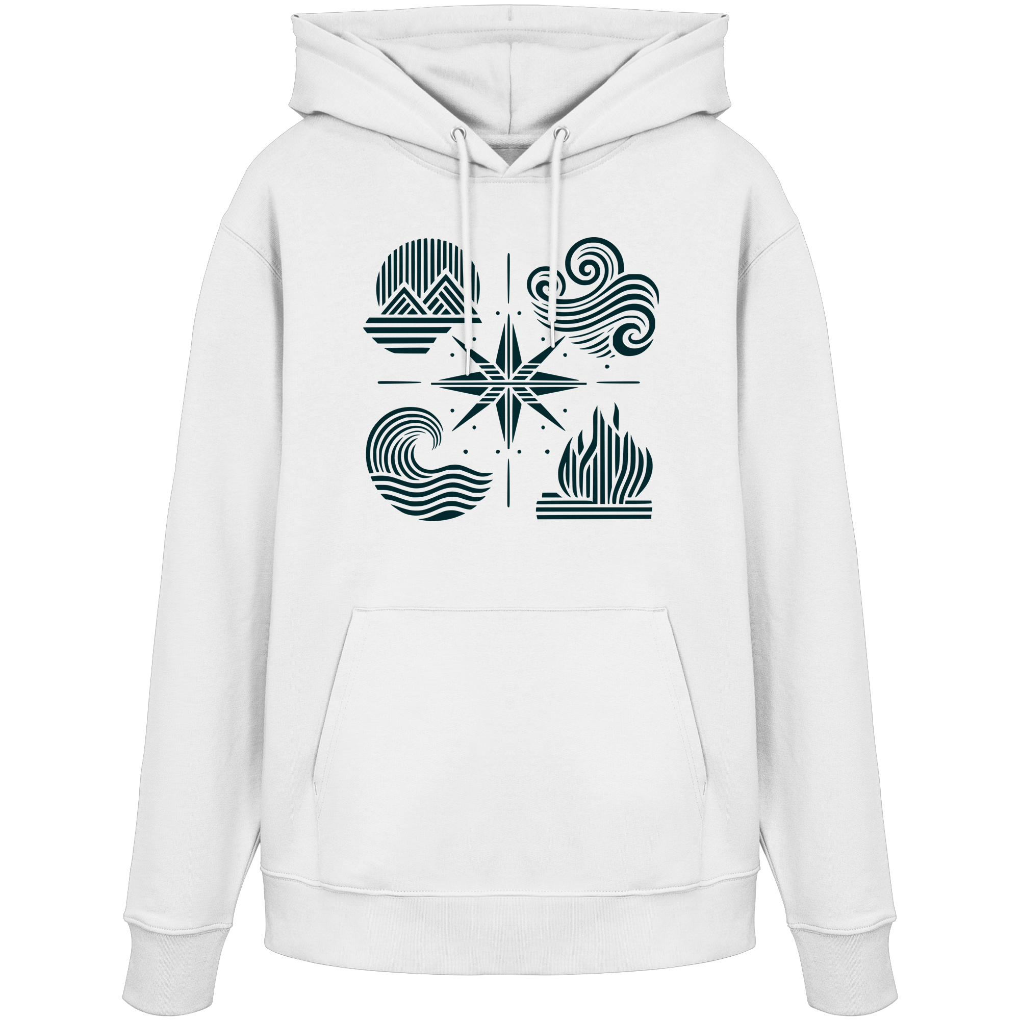 The Four Elements – Nature in Balance 2.0 Kopie - Organic Hoodie