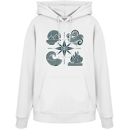 Die vier Elemente – Natur im Gleichgewicht 2.0 – Bio-Kapuzenpullover