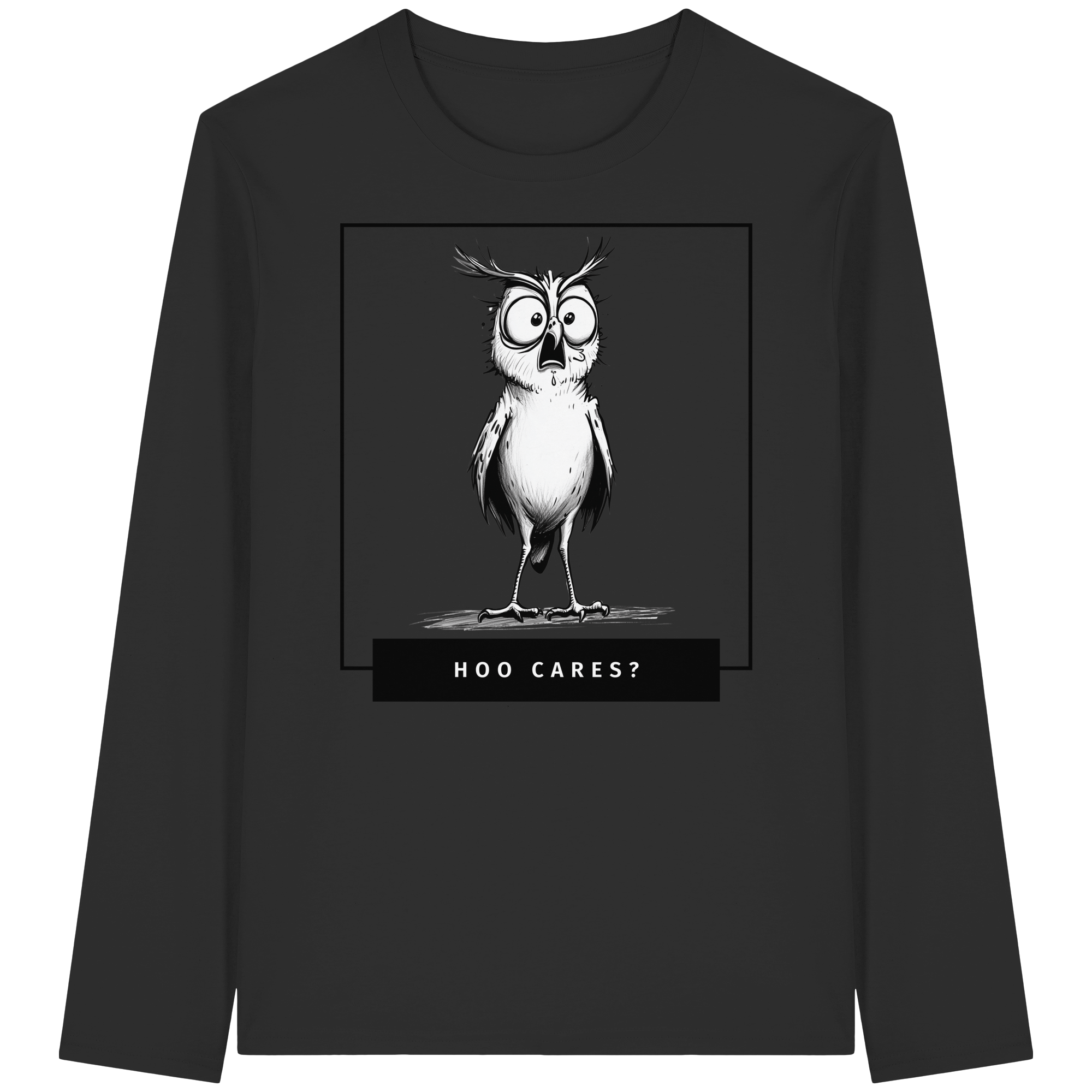 Hoo Cares ? - Organic Longsleeve T-Shirt