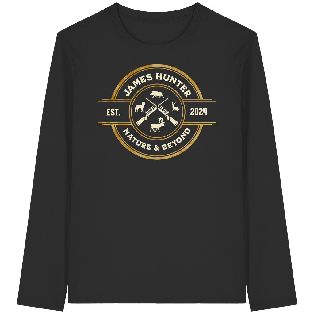 The Hunter’s Emblem – James Hunter Original - Organic Longsleeve T-Shirt