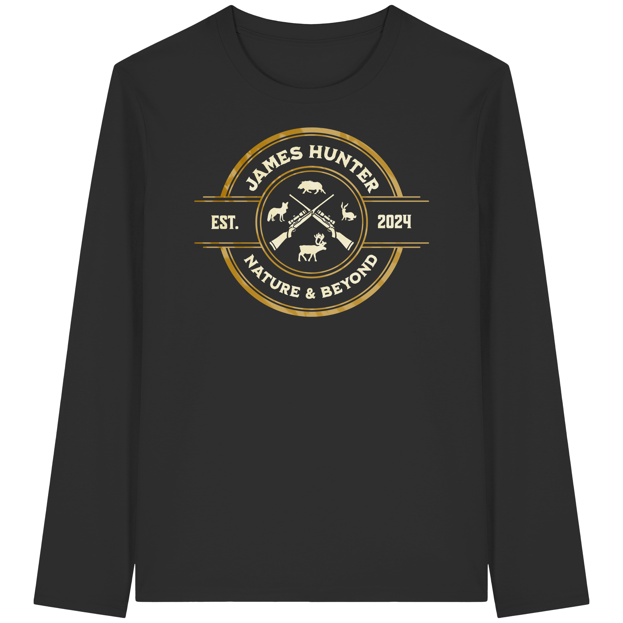 The Hunter’s Emblem – James Hunter Original - Organic Longsleeve T-Shirt