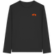 The Encounter — Boar & Hunter & Dog Silhouette Organic T-Shirt - Organic Longsleeve T-Shirt