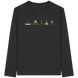 Minimalist Camping Apparel – Canoe, Peaks & Campfire - Organic Longsleeve T-Shirt