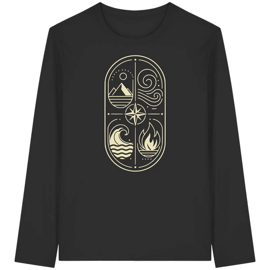 The Four Elements – Nature in Balance 1.0 - Organic Longsleeve T-Shirt