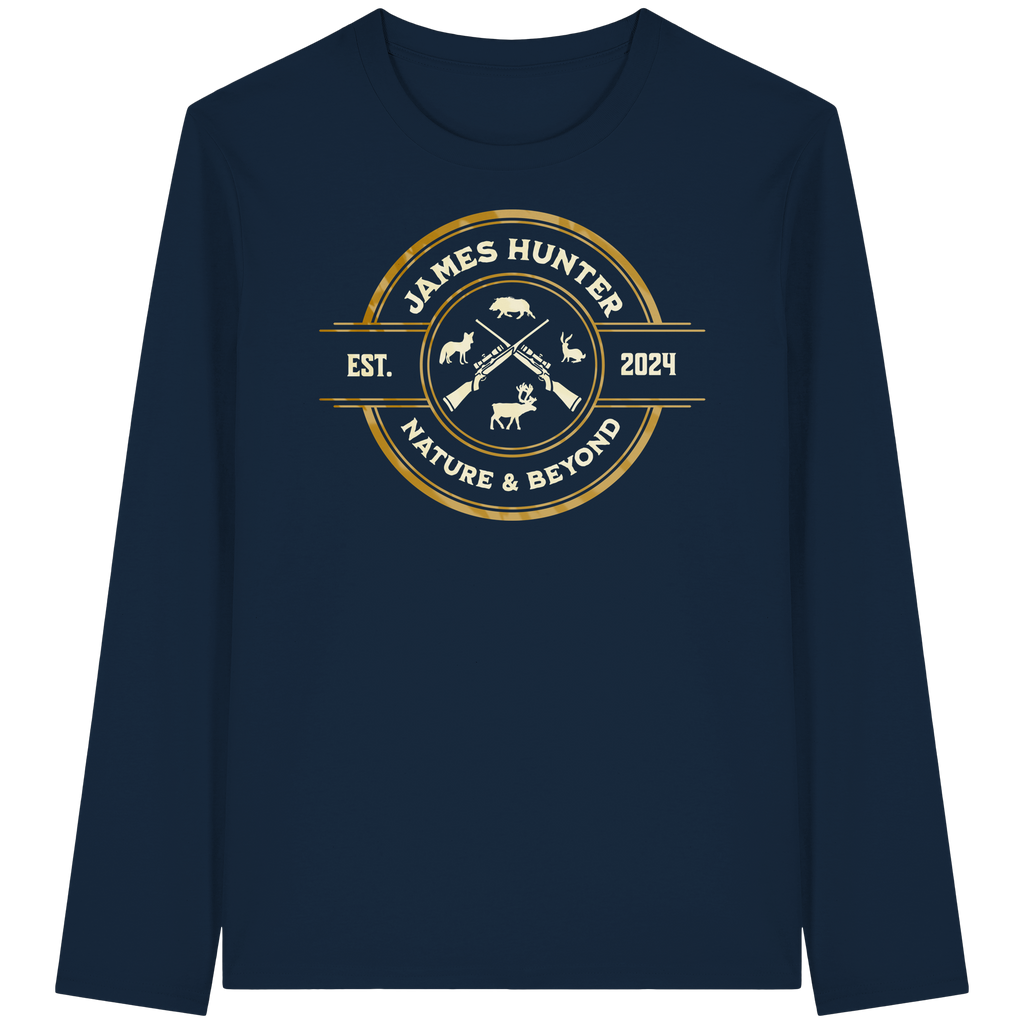 The Hunter’s Emblem – James Hunter Original - Organic Longsleeve T-Shirt