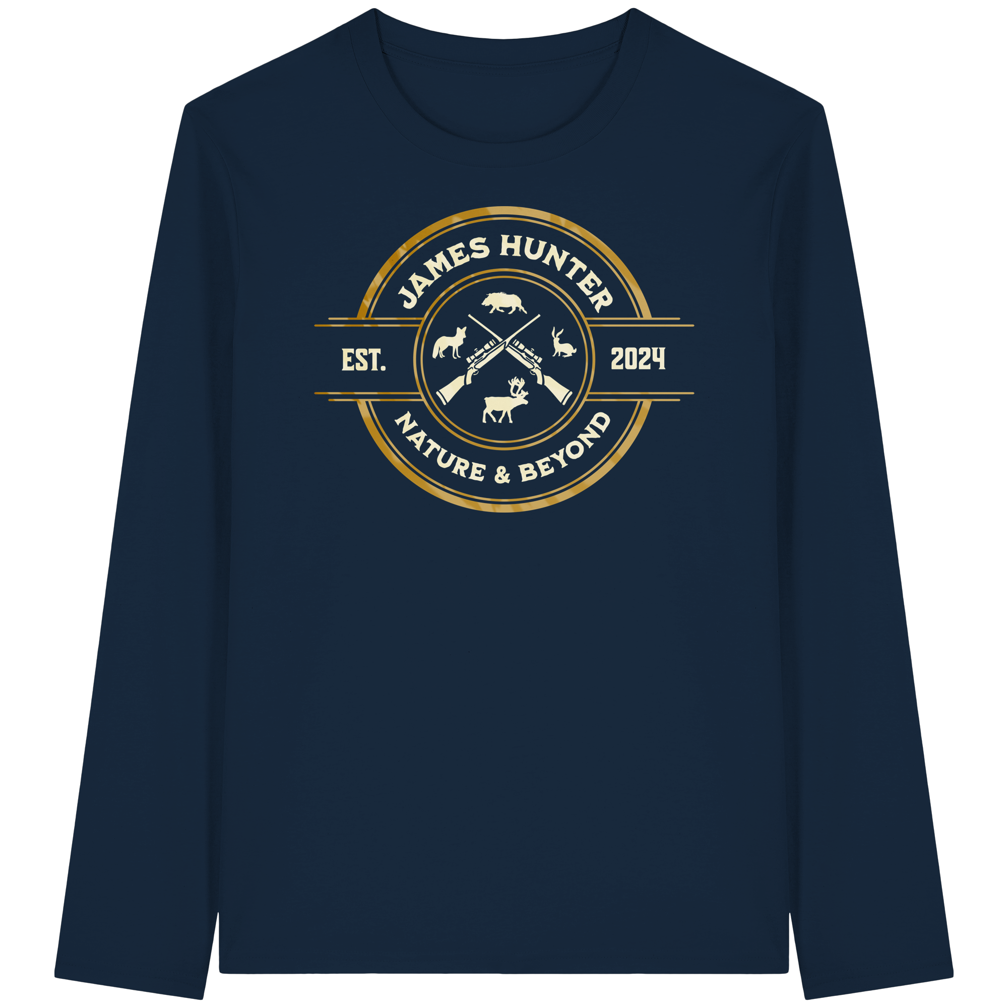 The Hunter’s Emblem – James Hunter Original - Organic Longsleeve T-Shirt
