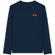 The Encounter — Boar & Hunter & Dog Silhouette Organic T-Shirt - Organic Longsleeve T-Shirt