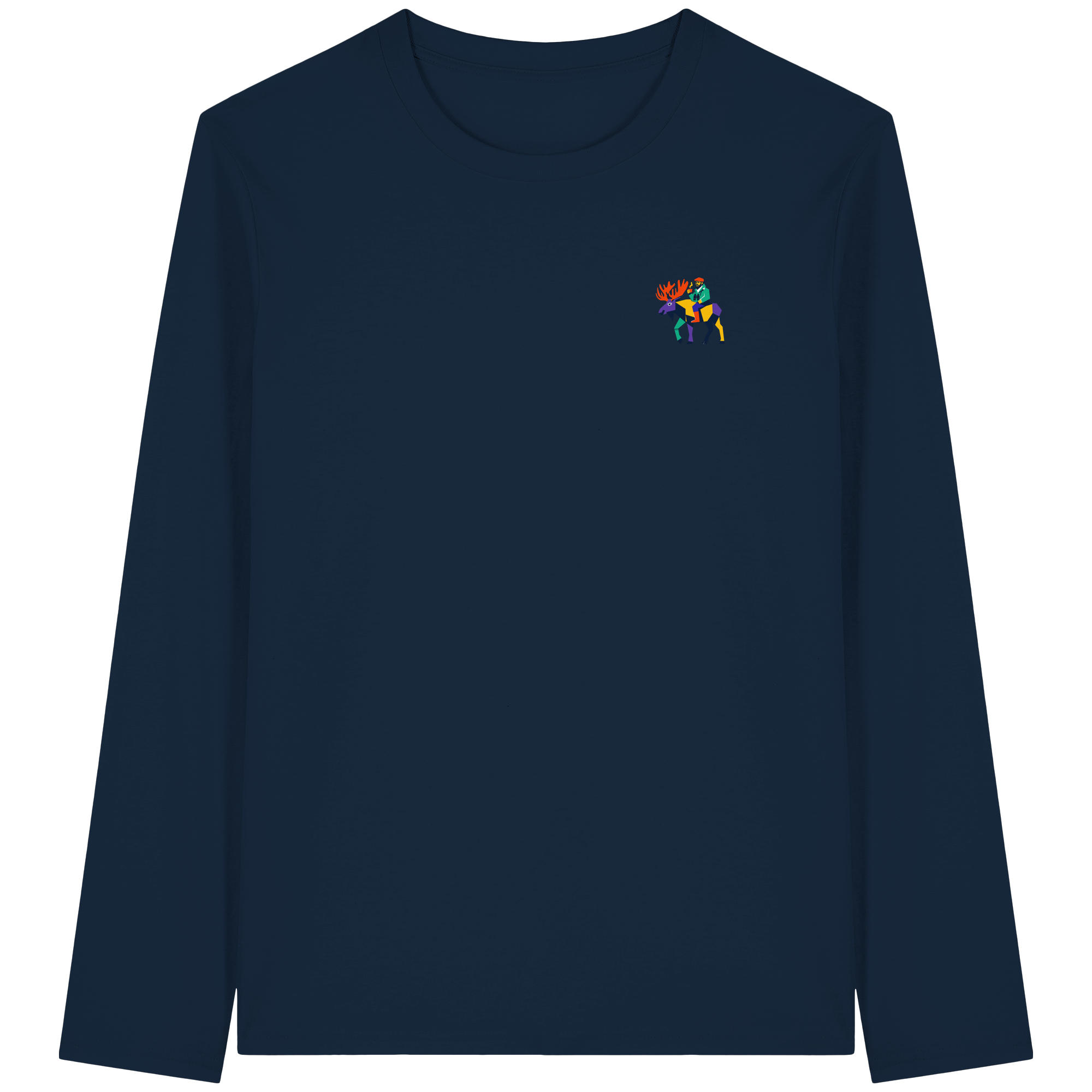 Moose Commute — Minimalist Collection Organic T-Shirt - Organic Longsleeve T-Shirt
