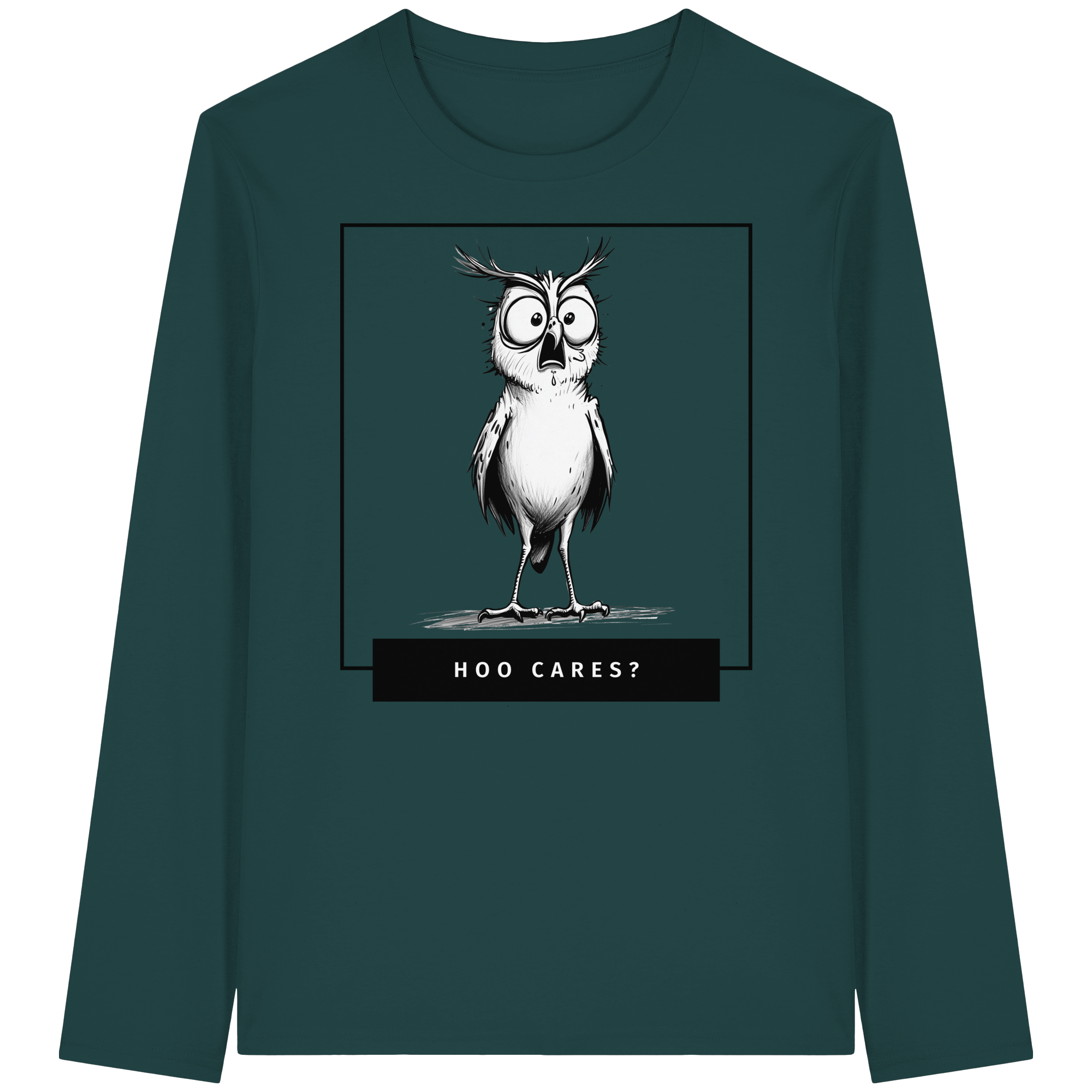 Hoo Cares ? - Organic Longsleeve T-Shirt