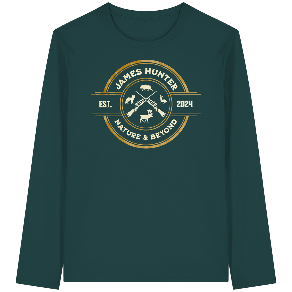 The Hunter’s Emblem – James Hunter Original - Organic Longsleeve T-Shirt