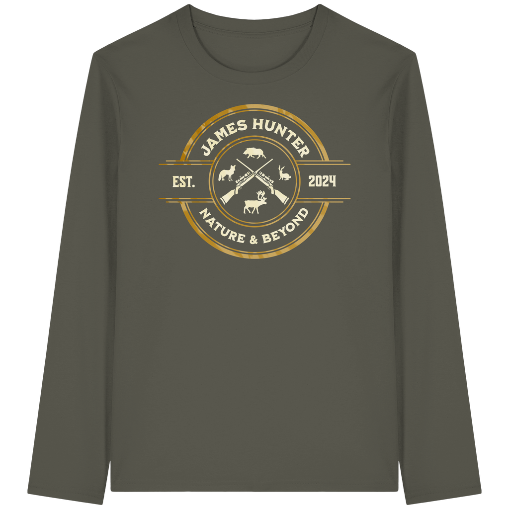The Hunter’s Emblem – James Hunter Original - Organic Longsleeve T-Shirt