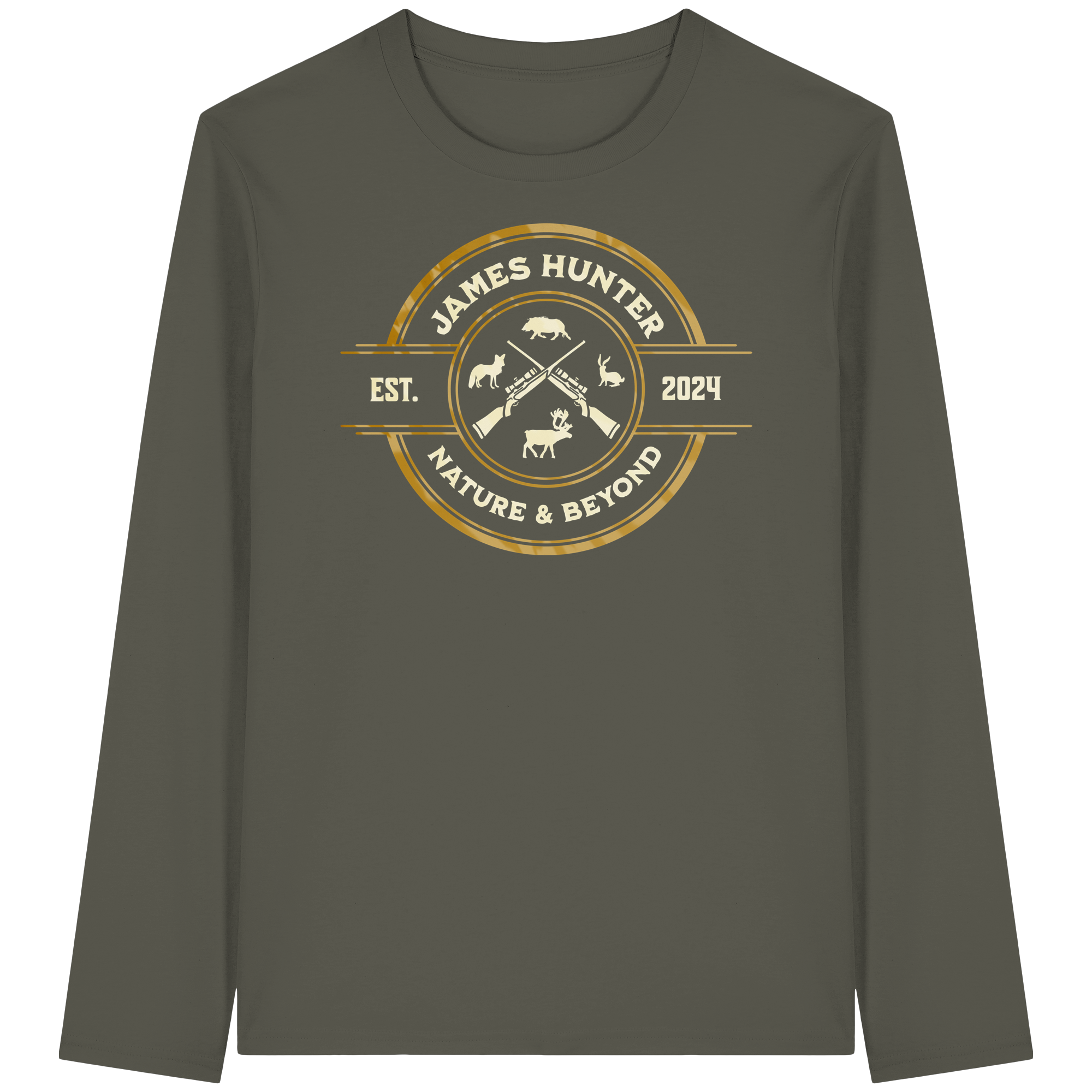 The Hunter’s Emblem – James Hunter Original - Organic Longsleeve T-Shirt