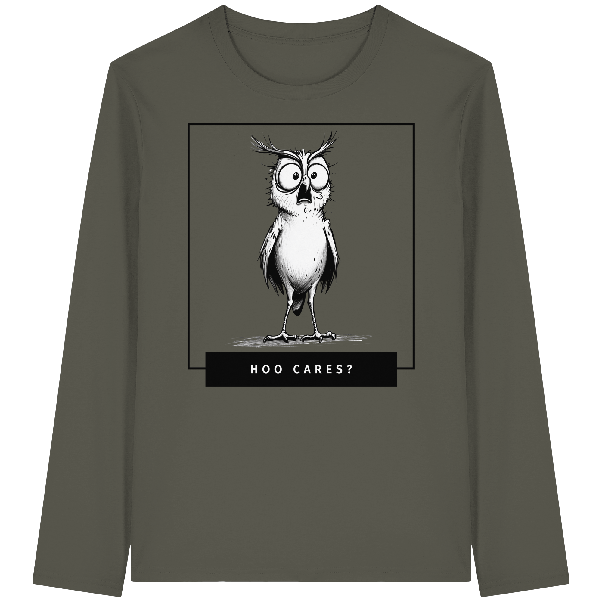 Hoo Cares ? - Organic Longsleeve T-Shirt