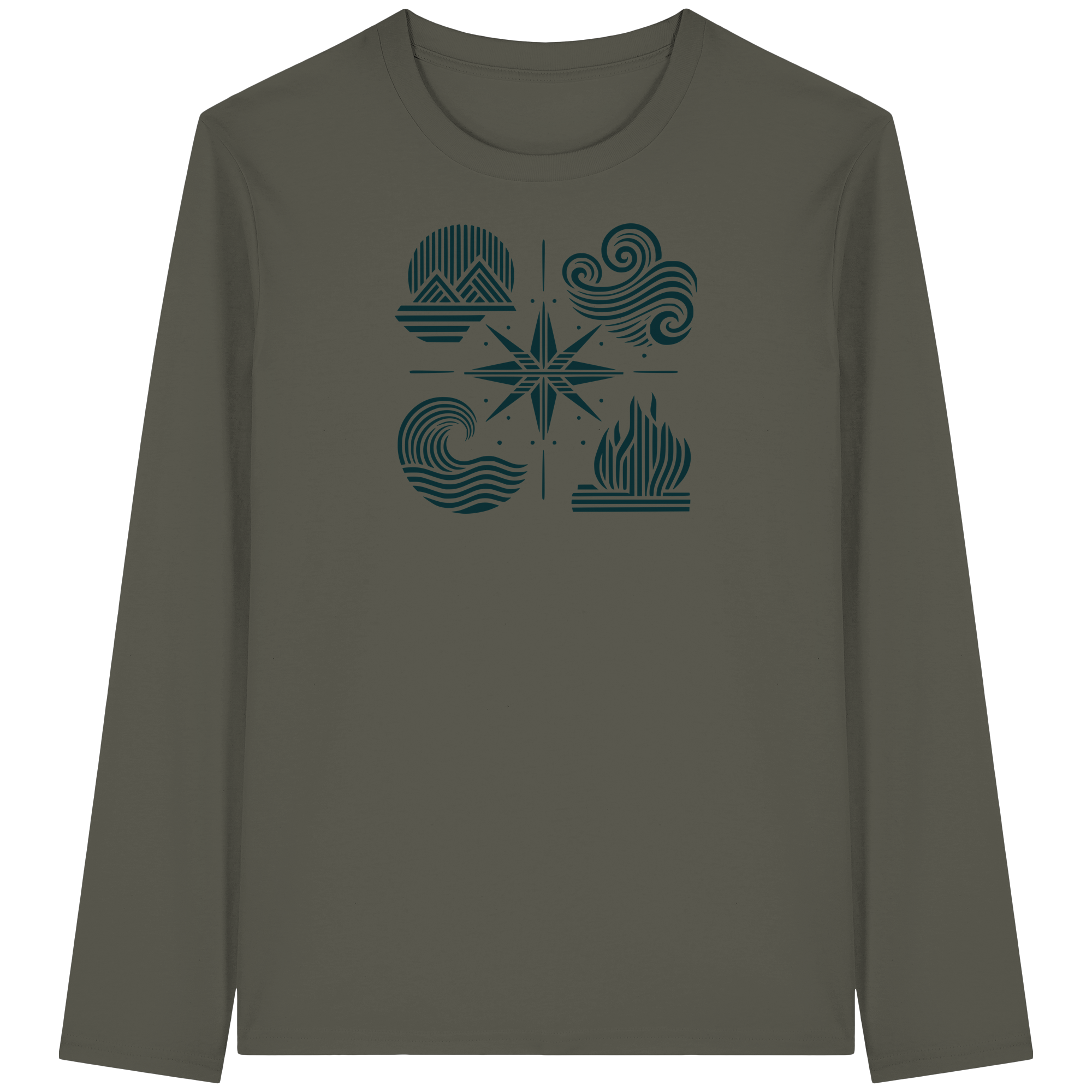 The Four Elements – Nature in Balance 2.0 Kopie - Organic Longsleeve T-Shirt