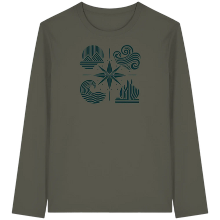 The Four Elements – Nature in Balance 2.0 - Organic Longsleeve T-Shirt
