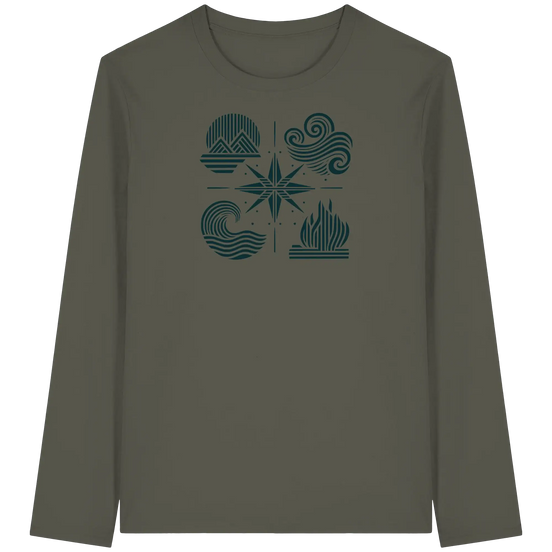 The Four Elements – Nature in Balance 2.0 - Organic Longsleeve T-Shirt