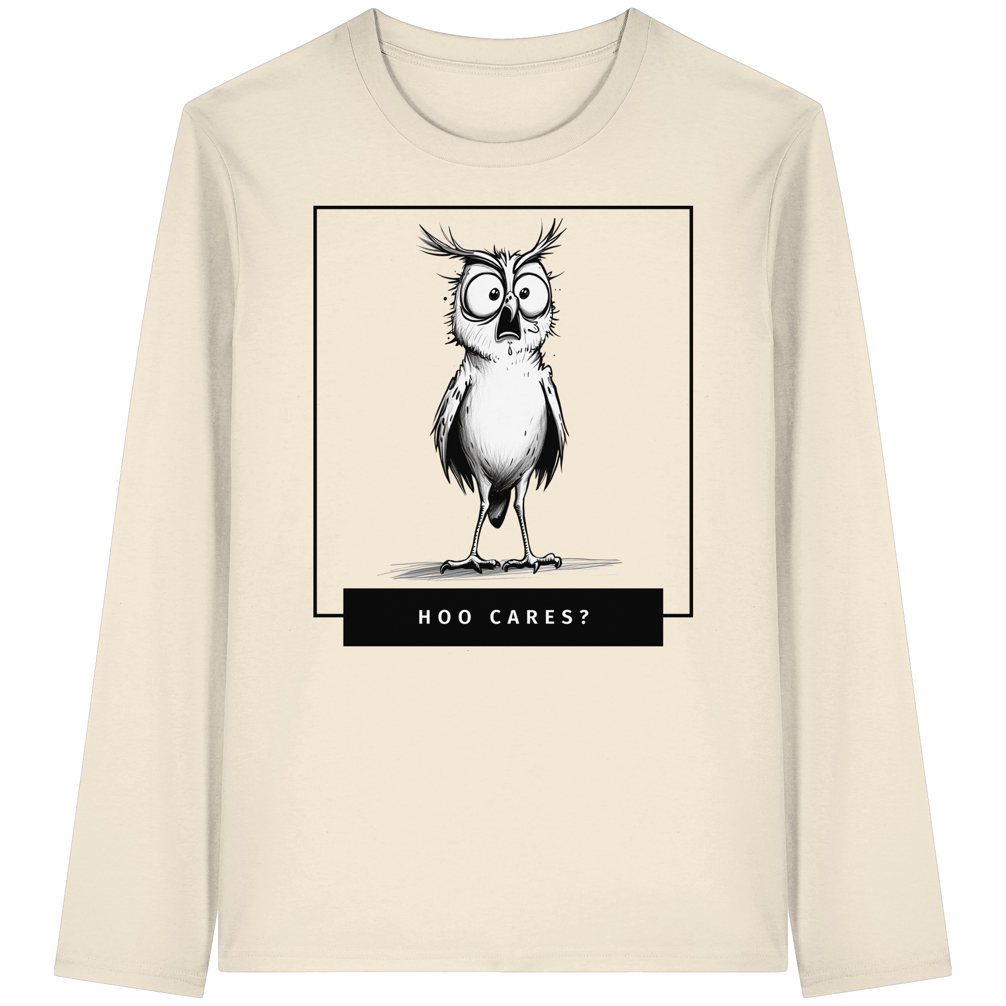 Hoo Cares ? - Organic Longsleeve T-Shirt