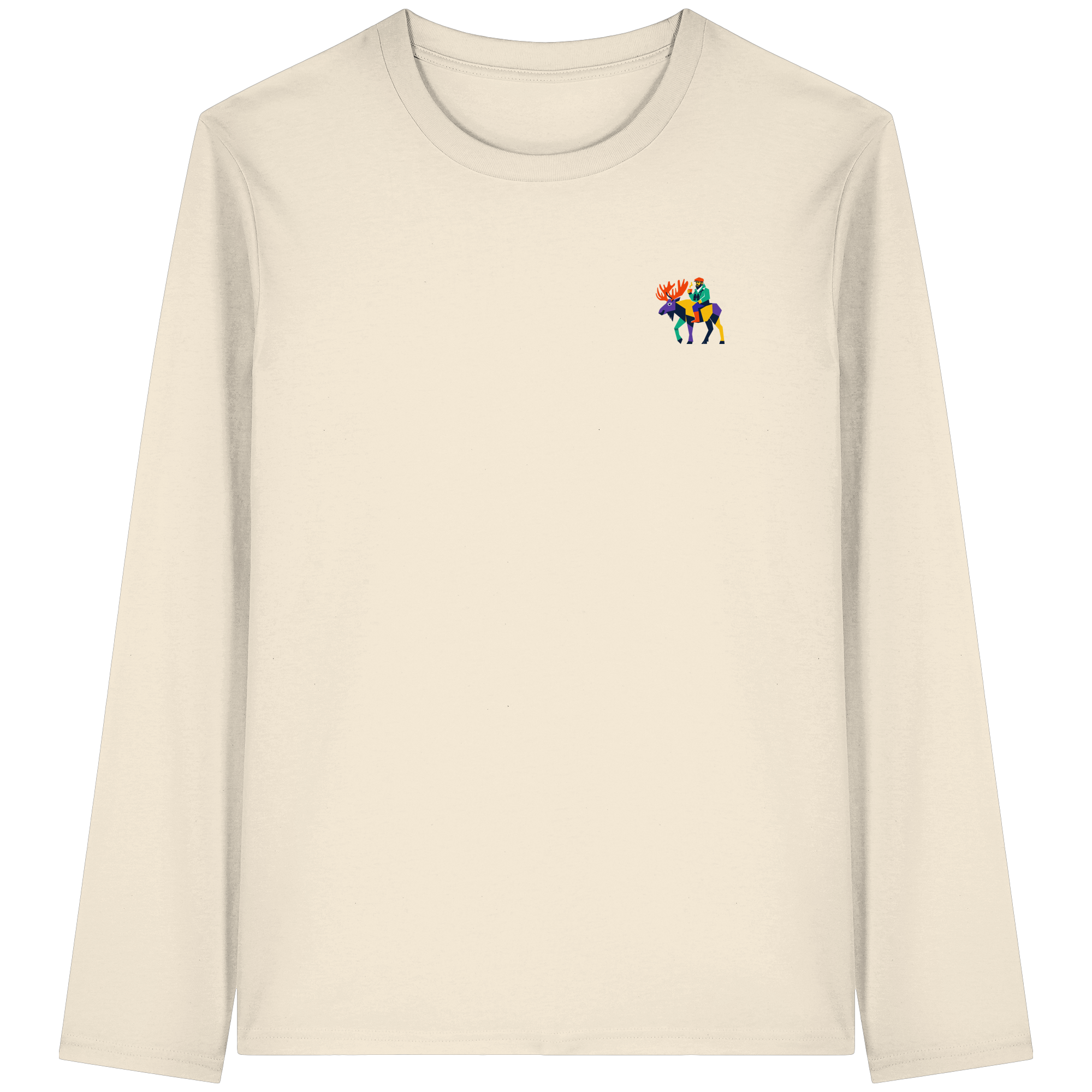 Moose Commute — Minimalist Collection Organic T-Shirt - Organic Longsleeve T-Shirt
