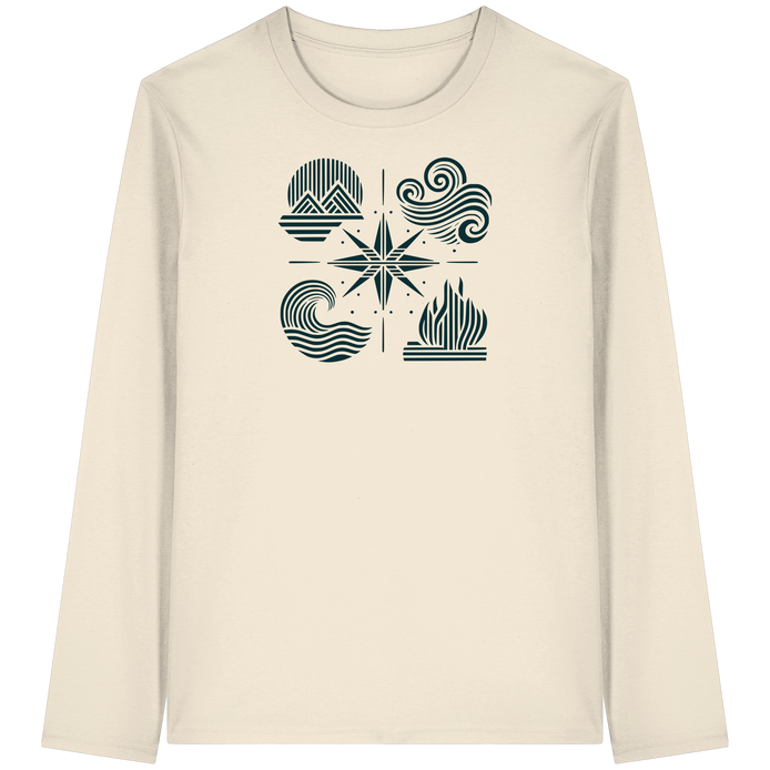 The Four Elements – Nature in Balance 2.0 Kopie - Organic Longsleeve T-Shirt