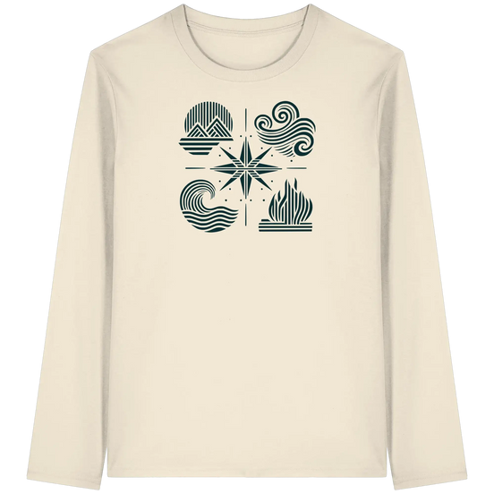 The Four Elements – Nature in Balance 2.0 - Organic Longsleeve T-Shirt