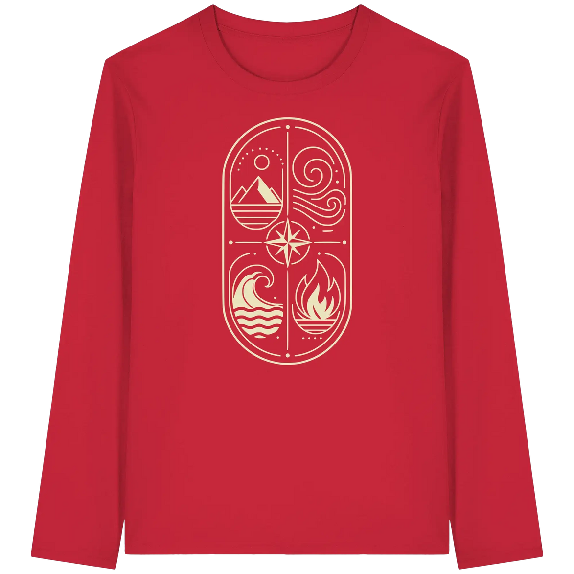 The Four Elements – Nature in Balance 1.0 - Organic Longsleeve T-Shirt
