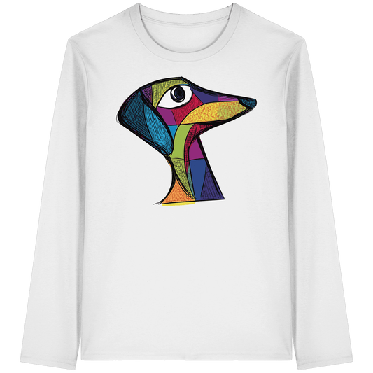 Rainbow Dackel - T-shirt bio à manches longues