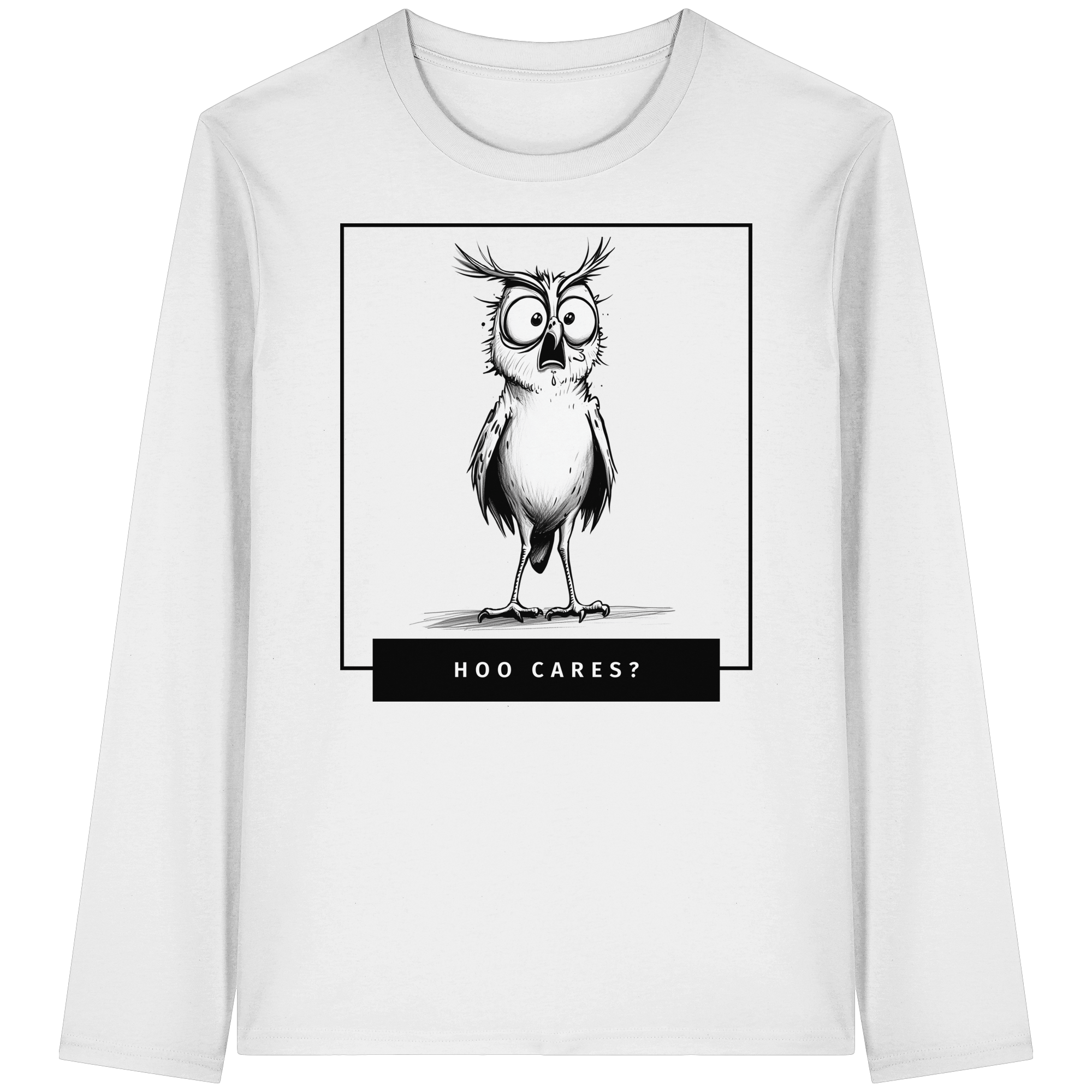 Hoo Cares ? - Organic Longsleeve T-Shirt