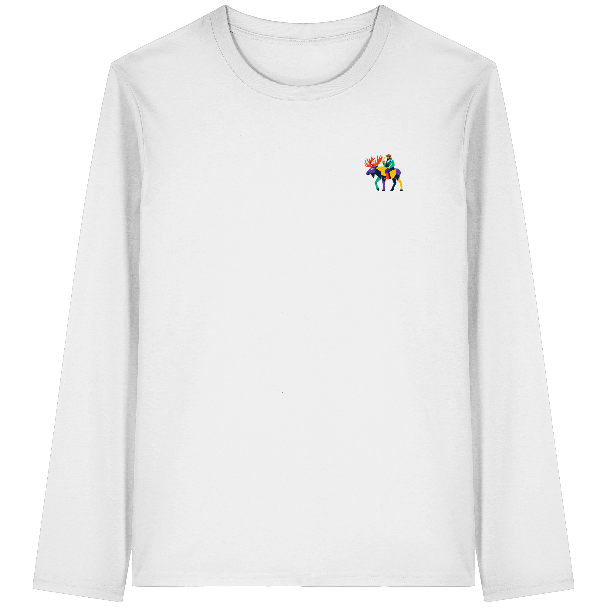Moose Commute — Minimalist Collection Organic T-Shirt - Organic Longsleeve T-Shirt